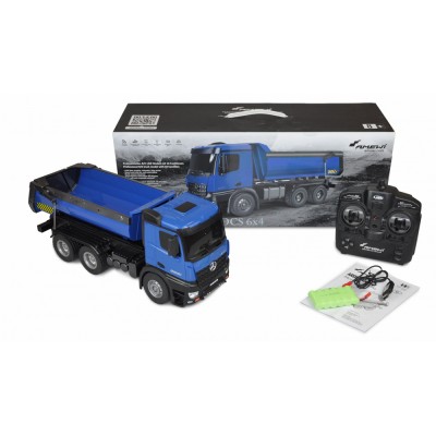 Amewi RC Mercedes-Benz Arocs Dump Truck 1:14 modrá