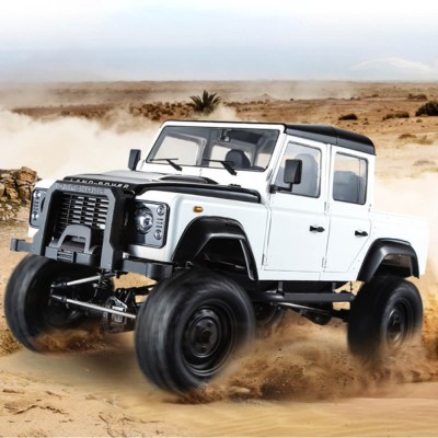 DoubleE RC auto Land Rover Defender D110 1:8 bílá RTR sada