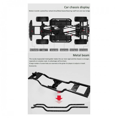 DoubleE RC auto Land Rover Defender D110 1:8 bílá RTR sada