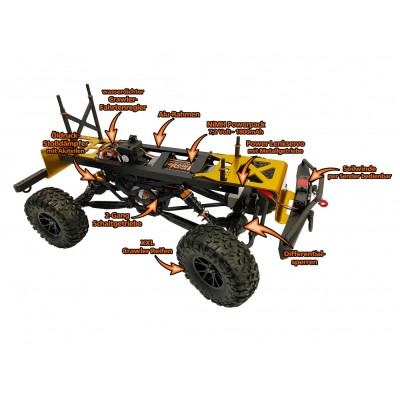 DF models RC auto DF-4J Crawler 2023 Edition 1:10 XXL Zelený