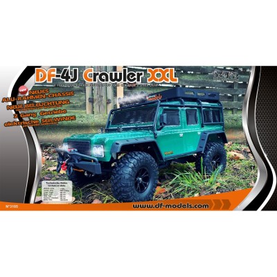 DF models RC auto DF-4J Crawler 2023 Edition 1:10 XXL Zelený