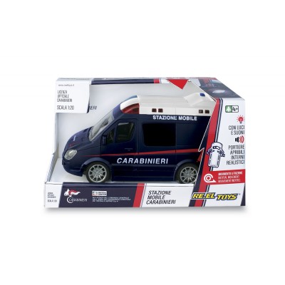 RE.EL Toys mobilní policejní jednotka Carabinieri 1:20 se světly a zvuky natahovací