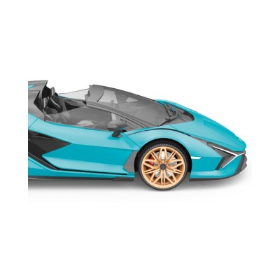 RE.EL Toys RC auto Lamborghini Sian 1:12 modrá metalíza, proporcionální RTR LED 2,4Ghz