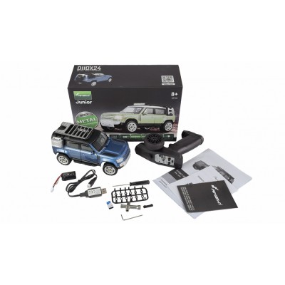 Amewi RC auto D110X24 Metal Scale Crawler 4WD 1:24 barva modrá