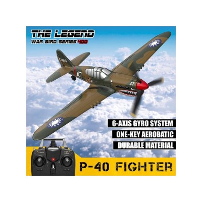 Volantex RC letadlo P-40 Warhawk RTF se 6ti osou stabilizací z odolného EPP materiálu