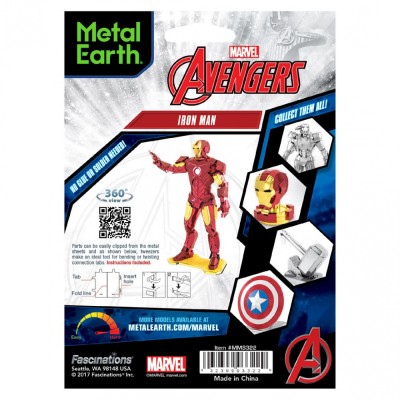 Metal Earth Luxusní ocelová stavebnice Marvel Avenger Iron Man