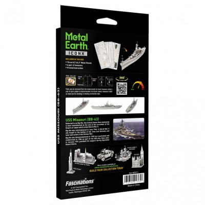 Metal Earth Luxusní ocelová stavebnice USS Missouri
