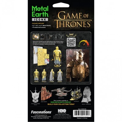 Metal Earth Luxusní ocelová stavebnice Game of Thrones - The Mountain