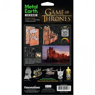Metal Earth Luxusní ocelová stavebnice Game of Thrones - Red Keep