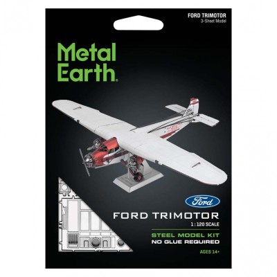 Metal Earth Luxusní ocelové stavebnice -Ford Trimotor