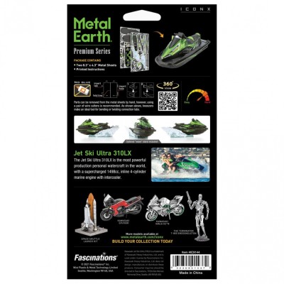 Metal Earth Luxusní ocelová stavebnice Kawasaki Jet Ski Ultra 310XL