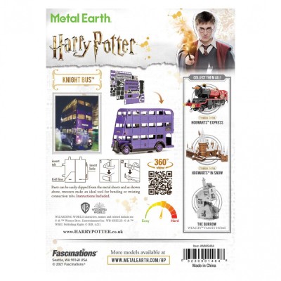 Metal Earth Luxusní ocelová stavebnice Harry Potter - Knight Bus