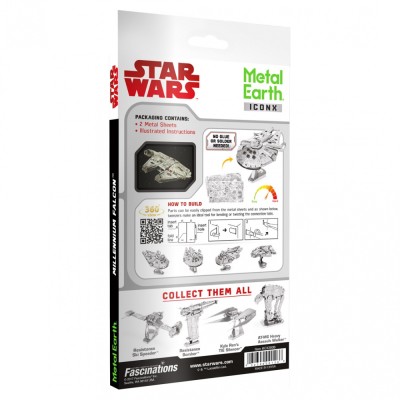 Metal Earth Luxusní ocelová stavebnice Star Wars Millennium Falcon