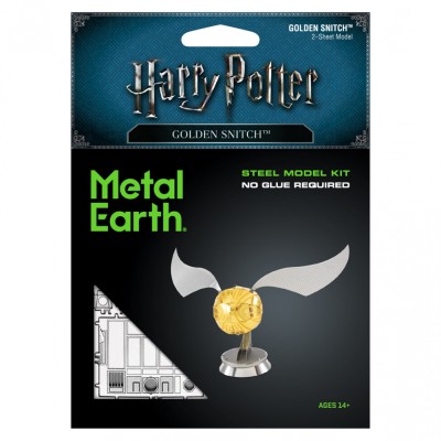 Metal Earth Luxusní ocelová stavebnice Harry Potter - Zlatonka