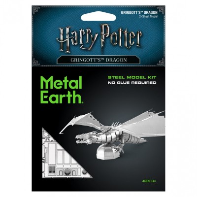 Metal Earth Luxusní ocelová stavebnice Harry Potter - Gringottův drak