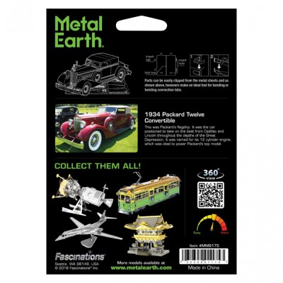 Metal Earth Luxusní ocelová stavebnice 1934 Packard Twelve Convertible