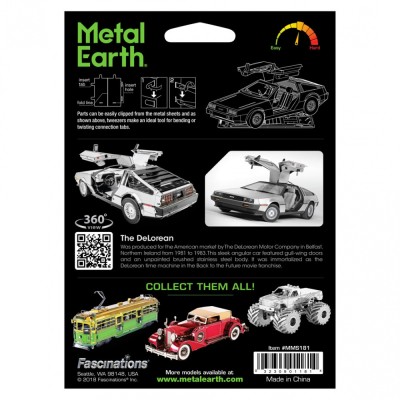 Metal Earth Luxusní ocelová stavebnice Delorean