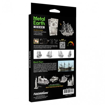 Metal Earth Luxusní ocelová stavebnice Black Pearl
