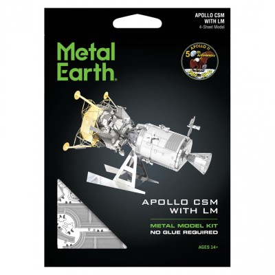 Metal Earth Luxusní ocelová stavebnice Apollo CSM + LM