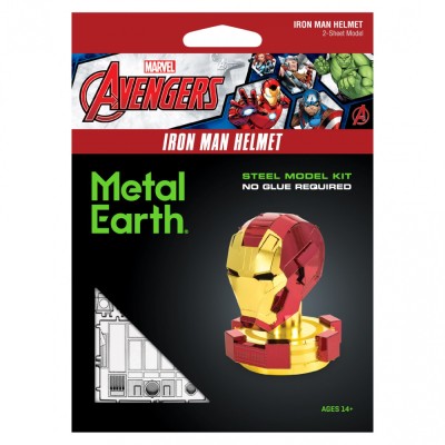 Metal Earth Luxusní ocelová stavebnice Helma Marvel Avenger Iron Man