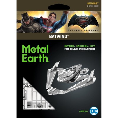 Metal Earth Luxusní ocelová stavebnice Batman vs Superman Batwing