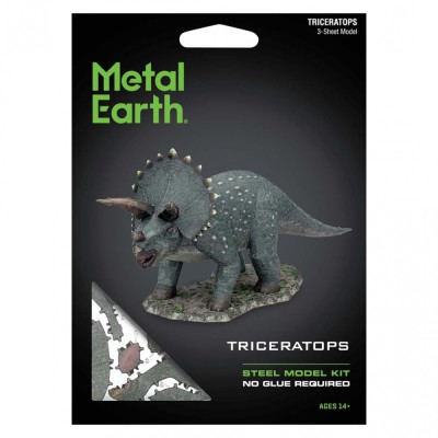 Metal Earth Luxusní ocelová stavebnice Triceratops