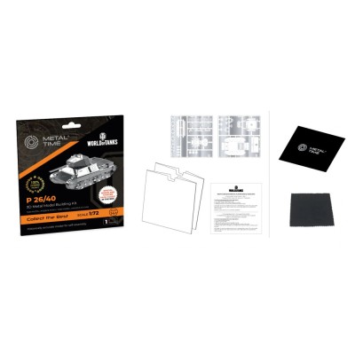 Metal Time Luxusní ocelová stavebnice tank P 26/40