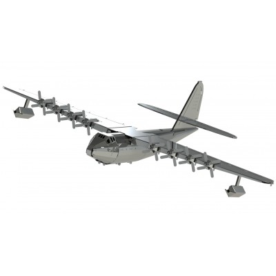Metal Time Luxusní ocelová stavebnice letadlo Spruce Goose