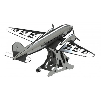 Metal Time Luxusní ocelová stavebnice Remerkable Douglas DC-3