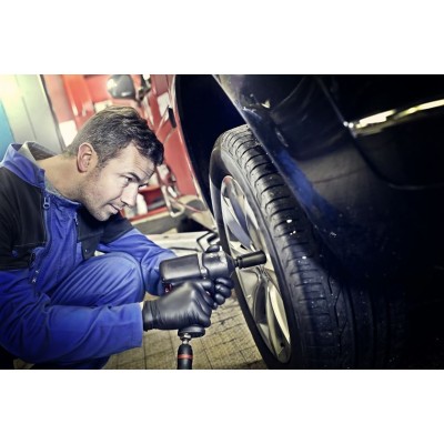 Ruk. gumové jednoráz.dílenské černé GRIPPAZ 50 9 nitril