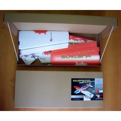 Letadlo Mustang Red EPP kit 78cm TRserie bez el.výbavy