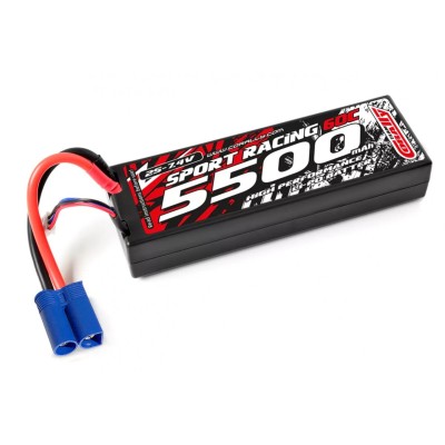 Sport Racing 60C - 5500Mah - 2S - 7,4V - EC5 - Hard Case