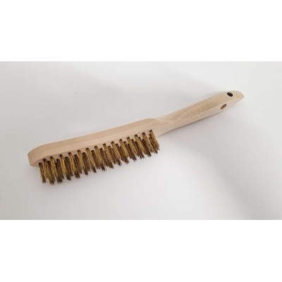 Kartáč mosaz 3 řadý dřev. MAKO