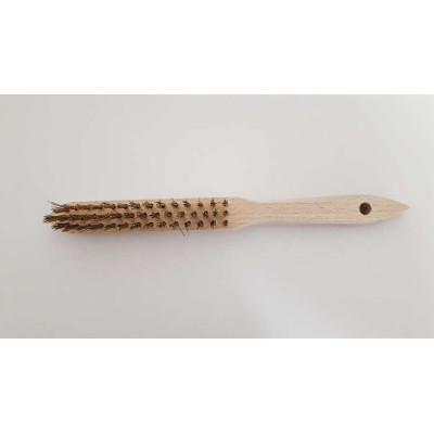 Kartáč mosaz 3 řadý dřev. MAKO