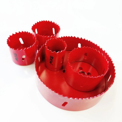 Vrtací korunka 70 MPS HSS bi-metal červená variable