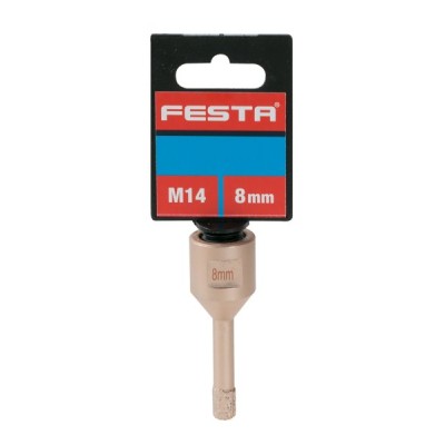 Vrták diam. 8mm M14 Festa dutá zlatá