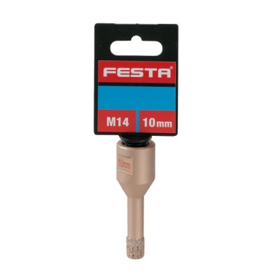 Vrták diam.10mm M14 Festa dutá zlatá