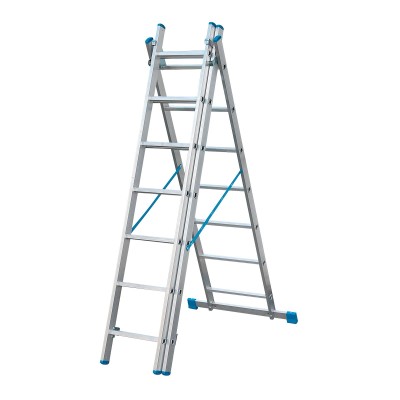 Žebřík 3-díl univ. 205/428 XT607 3x7 příček Al 150kg XTline