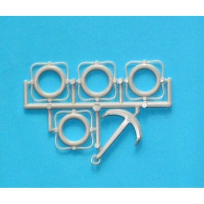 Sada příslušenství 6 - lodní kotva, záchranné kruhy