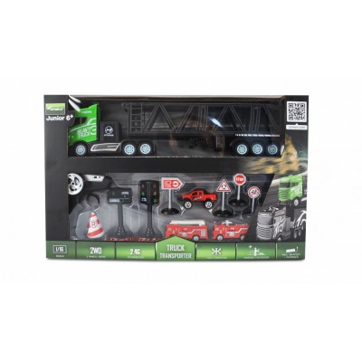 Amewi RC kamion s autopřepravníkem 1:16 s příslušenstvím