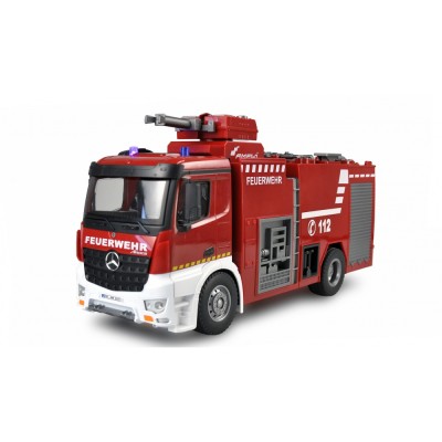 Amewi RC hasičský vůz Mercedes-Benz Arocs 1:18 s funkční stříkačkou