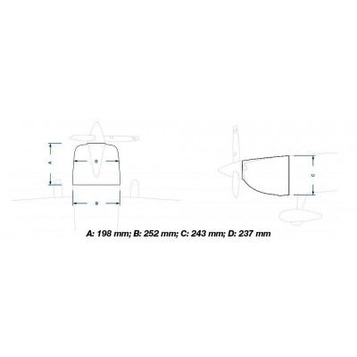 78" Extra NG 1970mm 35cc Červeno-Modrá