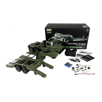 Amewi RC vojenský truck Ural B36 s podvalníkem 6WD 1:16