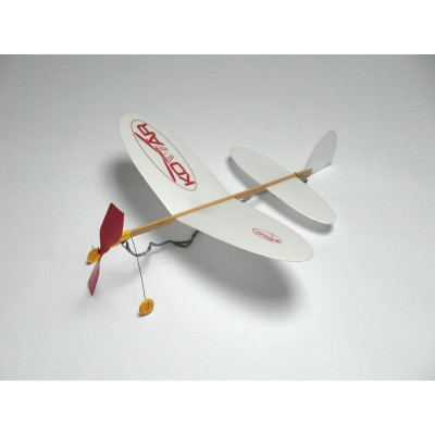 Igralet populární KOMÁR na gumu bílo-červená