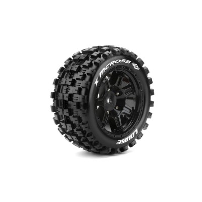 X-MCROSS SPORT 1/5 24mm hex Black Rims, 2 ks