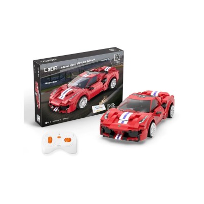 CaDA RC programovatelná stavebnice sportovní auto Red RAce Car 306 dílků