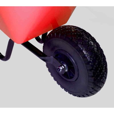 Kolečko stavební plné dětské červené 30l nostnost 25kg Stobe