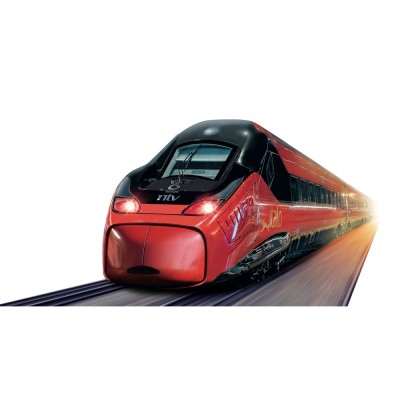 RE.EL Toys ItaloEVO licencovaný vlak v měřítku H0 na baterie, vlak 94cm, dráha 5m