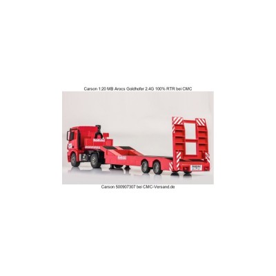 Carson RC podvalník Mercedes-Benz Arocs Goldhofer červená 100% RTR