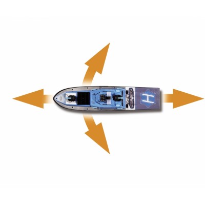 Carson RC policejní loď RTR set s vodním dělem a LED osvětlením, délka 56cm